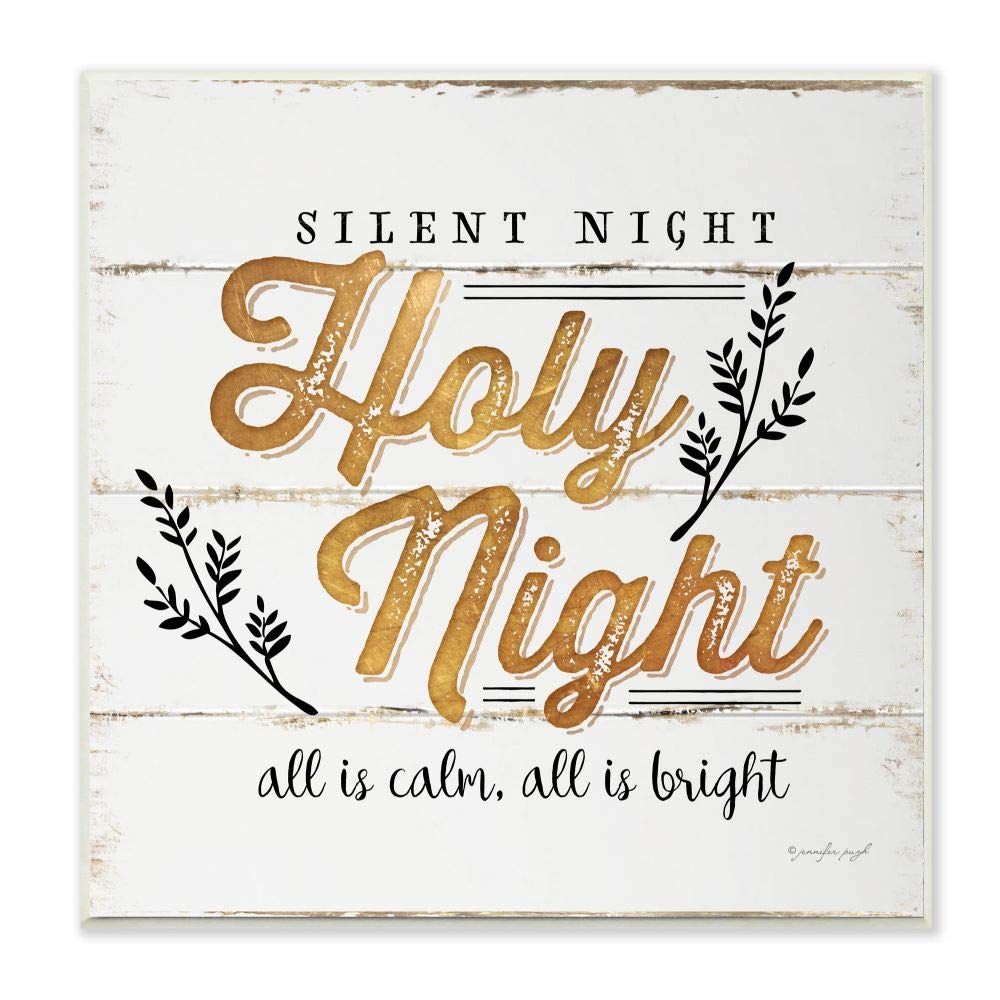 Stupell Industries Holiday Christmas Word Design Wall Plaque
