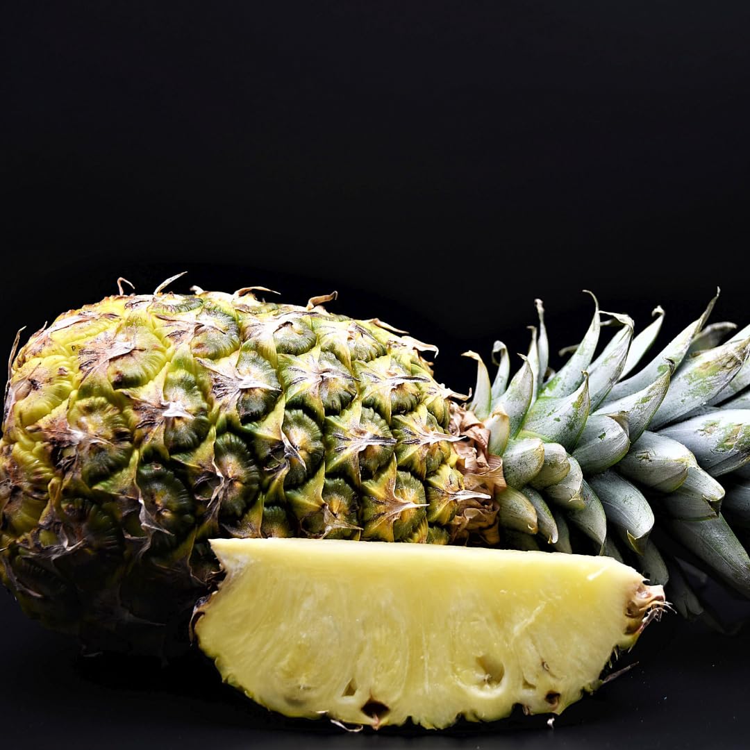 Set 2 Pineapple Plants Live, Sweet Pineapple Shrubs, Tropical Fruit, 4 to 8 Inch Tall for Planting Outdoor (White Jade)