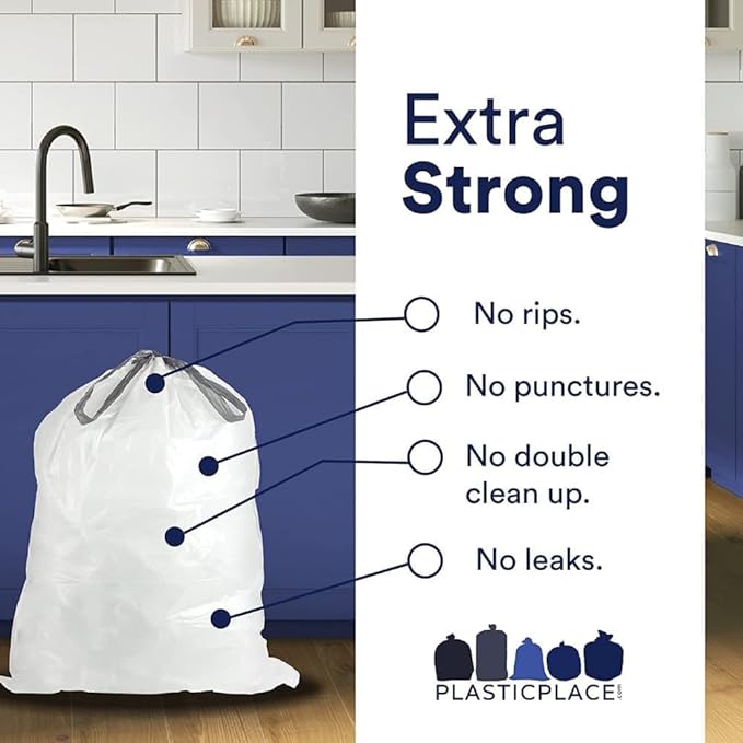 Plasticplace Custom Fit Trash Bags Compatible