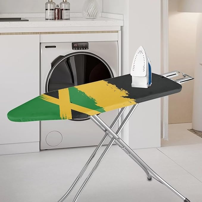 GLENLCWE Jamaican Flag Iron Board Cover Heat Reflective Ironing Board Cover