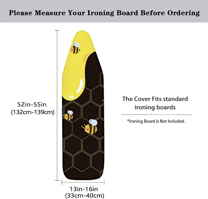 GLENLCWE Bee Honey Ironing Board Cover