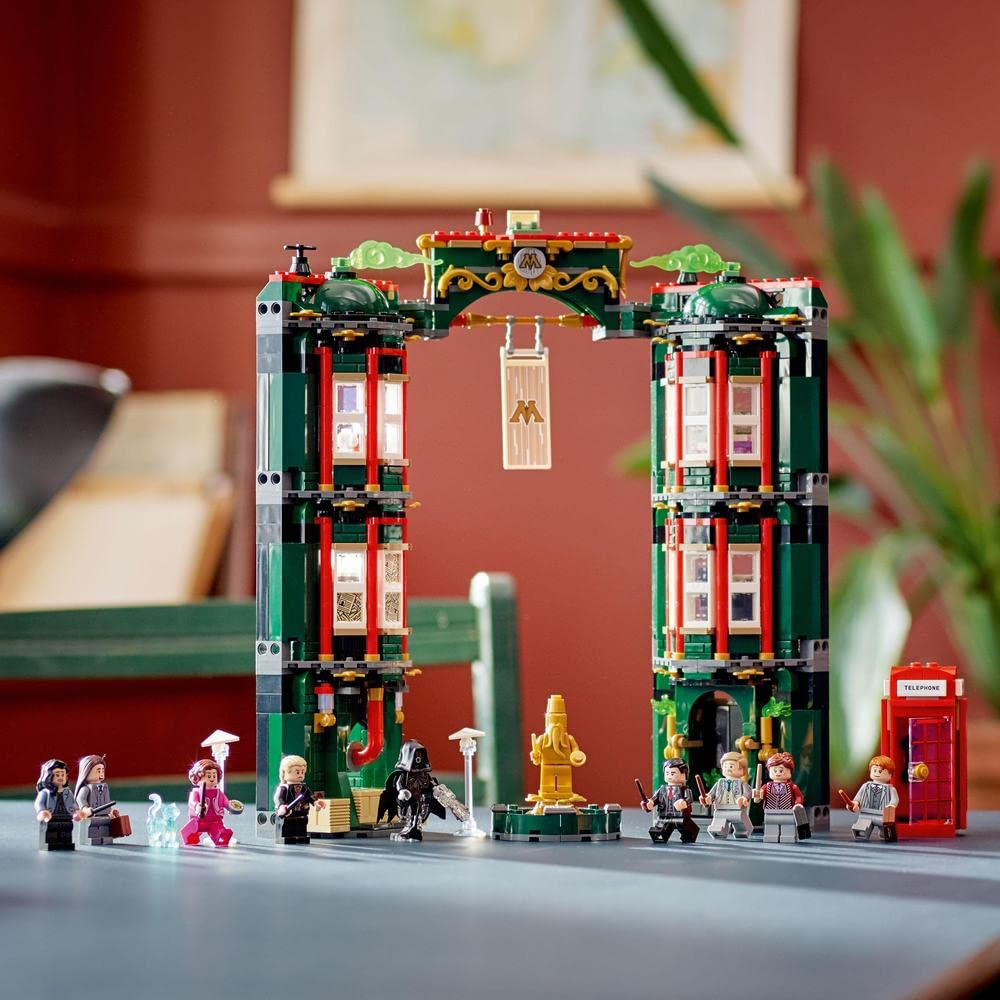 LEGO 76403 Harry Potter The Ministry Of Magic, Modular Model Building Toy Kids, Boys & Girls With 12 Character Minifigures And Transformation Feature, Collectible Wizarding World Gifts