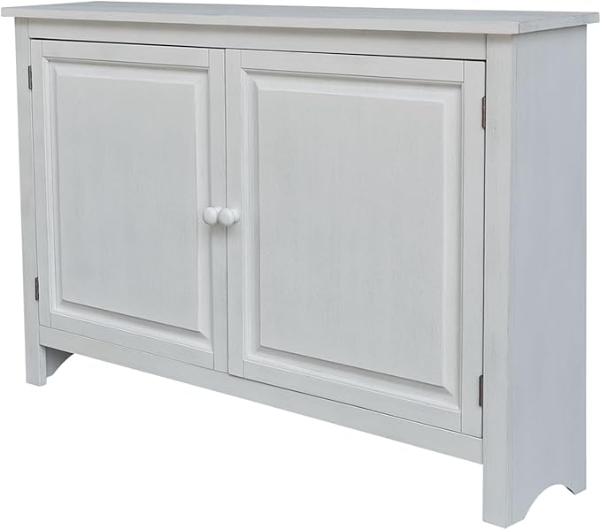 International Concepts 34" High Solid Wood Hall Storage Cabinet Cupboard