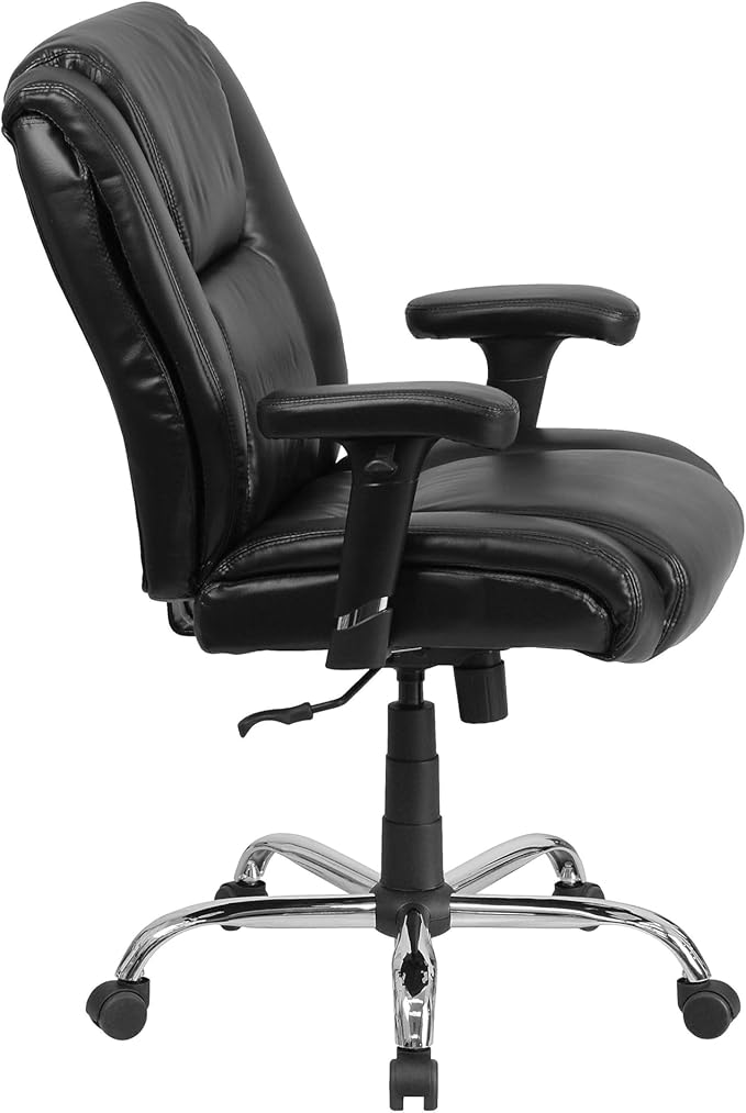 Flash Furniture HERCULES Series Big & Tall 400 lb. Rated Black LeatherSoft