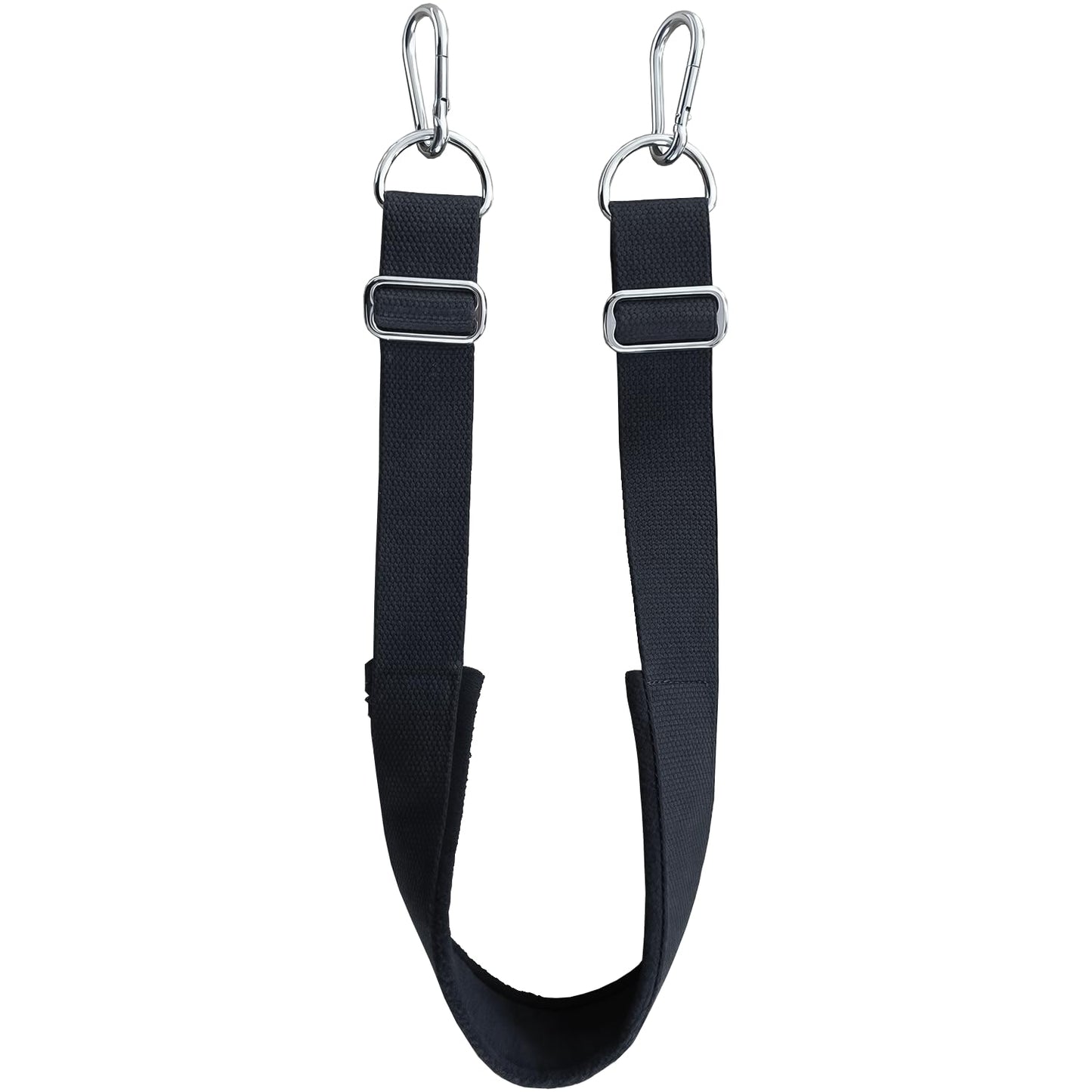 Pilates Foot Strap with Hook and Adjustable Buckles, Cotton Pilates Reformer Strap for Core Training, Balance and Flexibility Exercise Equipment, Thickened 27.6 Inch