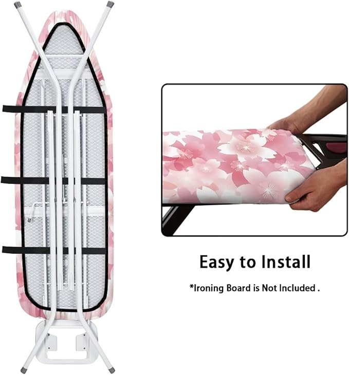 Cherry Blossom Print Ironing Board Cover 15x54 Inch Standard Ironing Board Cover