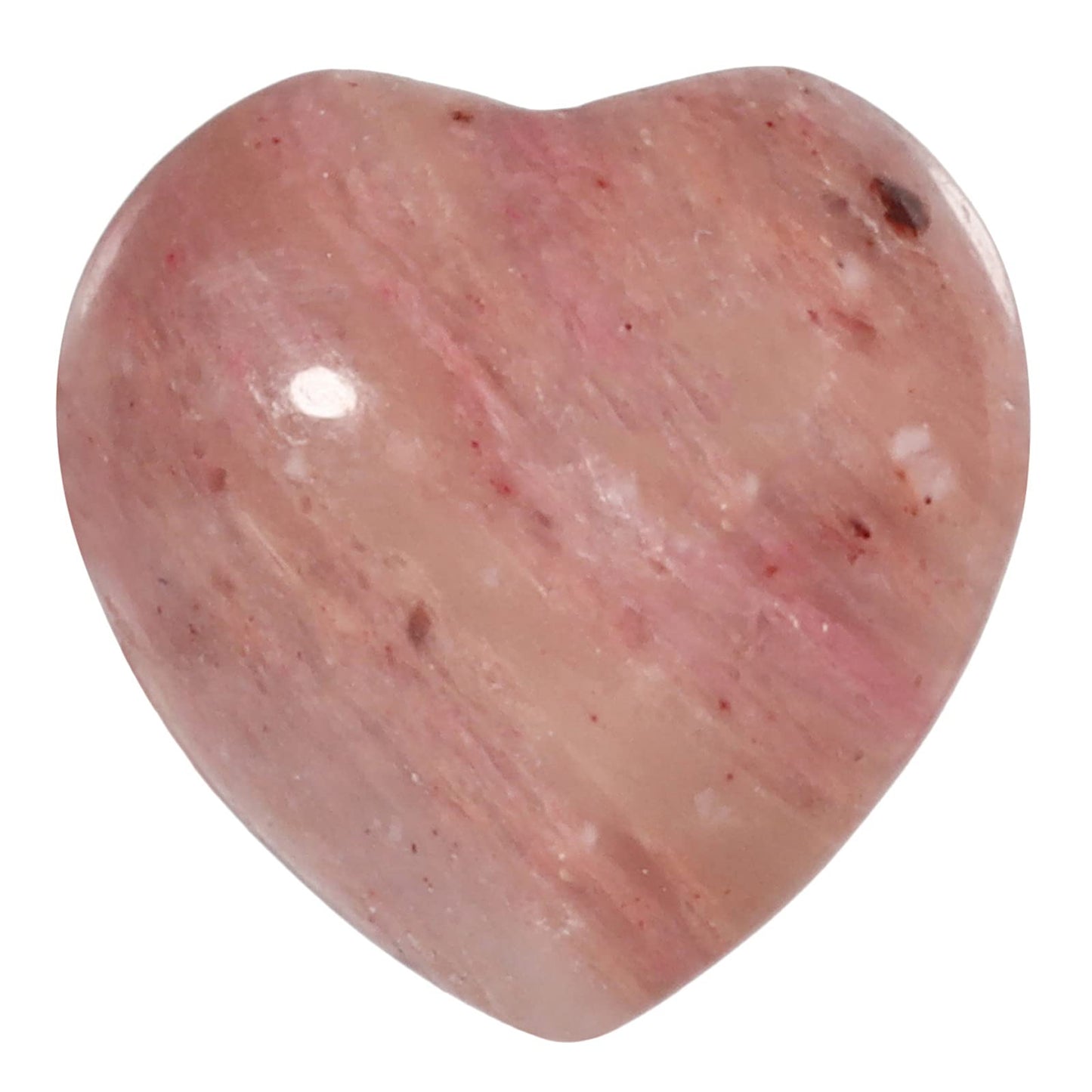 mookaitedecor Serpenggiante Crystal Heart Shaped Worry Stone, Puffy Crystal Pocket Palm Stones for Chakra Energy Healing Decoration 0.59 Inch, Pack of 12