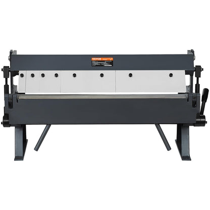 VEVOR Box and Pan Brake, 24in, Portable Metal Bender with 0-135° Bending Angle, Capable of Handling 20 Gauge Low Carbon Steel & 14 Gauge Aluminum, with 5 Adjustable Fingers for Sheet Metal Bending
