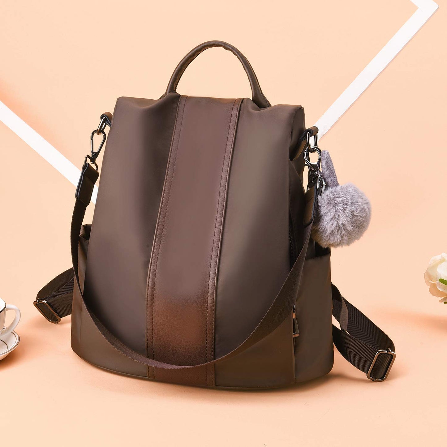 Charmore Women Backpack Ladies Rucksack Waterproof Nylon School bags Anti-theft Daypack Shoulder Bags