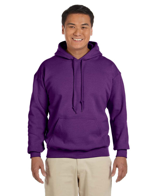 Gildan Blank Hoodie - Hooded Sweatshirt - Unisex Style 18500 Adult Pullover Purple