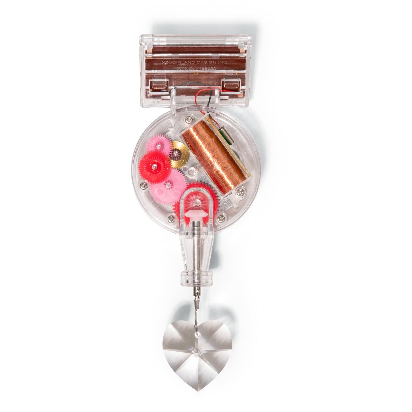 Kikkerland Solar Powered Rainbow Maker – Prism Suncatcher, Fun Home Window Decor – Unique Gift for Christmas & Birthdays – Heart Shaped
