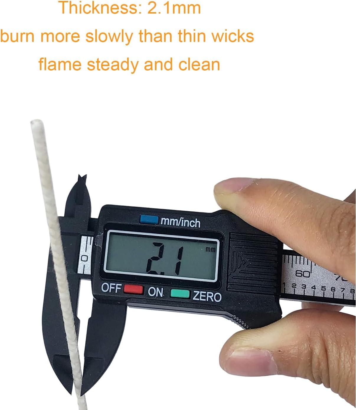 200 pcs 6" ECO Candle Wicks for Candle Making Coated with Natural Soy Wax, Low Smoke Cotton Threads Woven with Paper with 20 pcs Candles Wicks Stickers & Wicks Centering Device