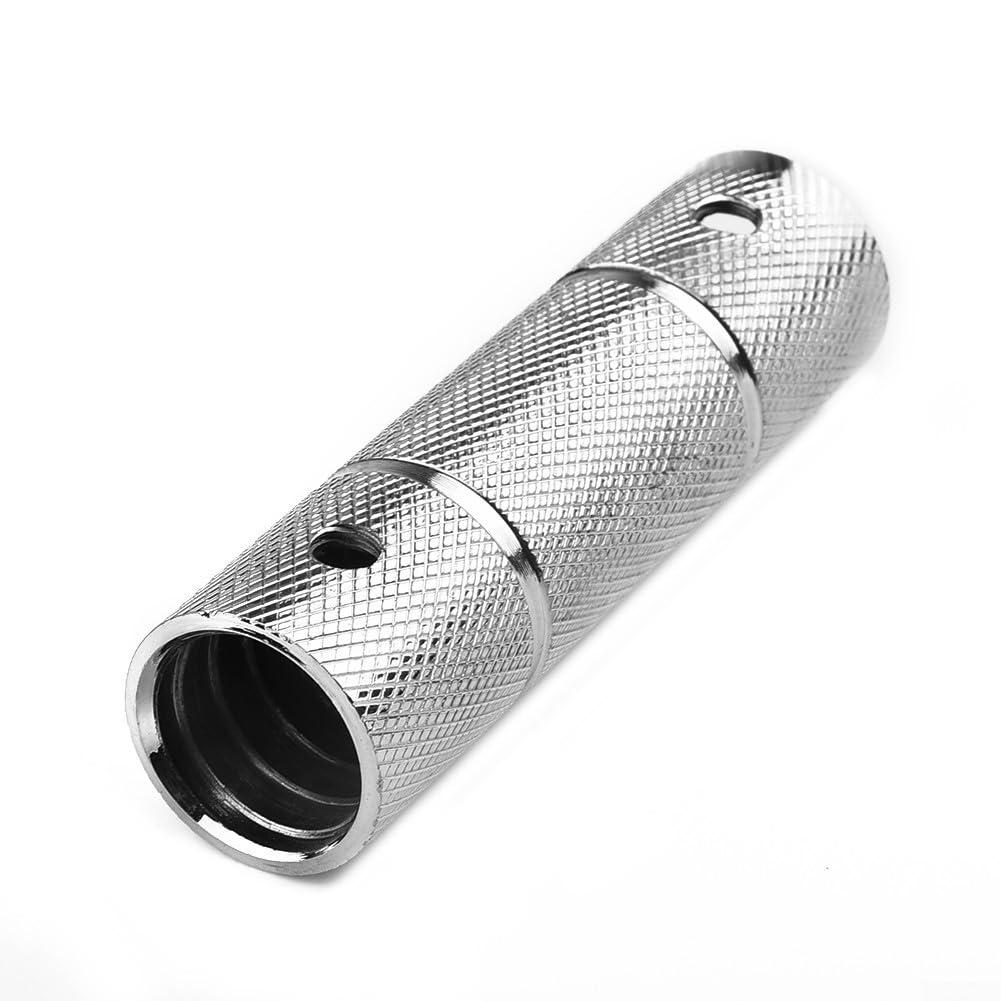 Dumbbell Bar Connector Standard 1 Inch Bar Extender Spinlock Dumbbell Adapter for Home Gym Steel Barbell Linker Fits 2.3-2.5cm Dumbbell Bar Two Fastening Screws Rounded