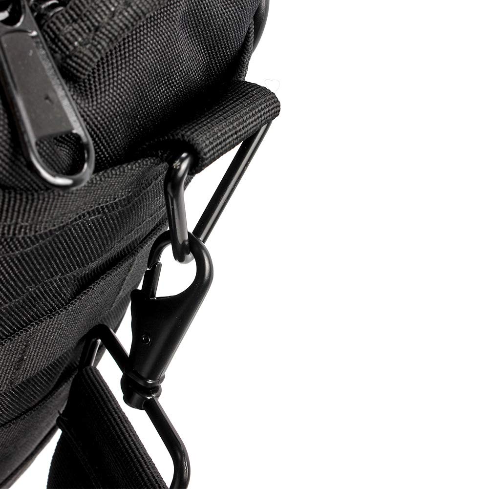 GES 15.6 inch Laptop Bag, Multi-funtion Men's Outdoor Tactical Nylon Shoulder Laptop Messenger Bag,Briefcase Handbags for Camera/Tablet/Notebook (Black)
