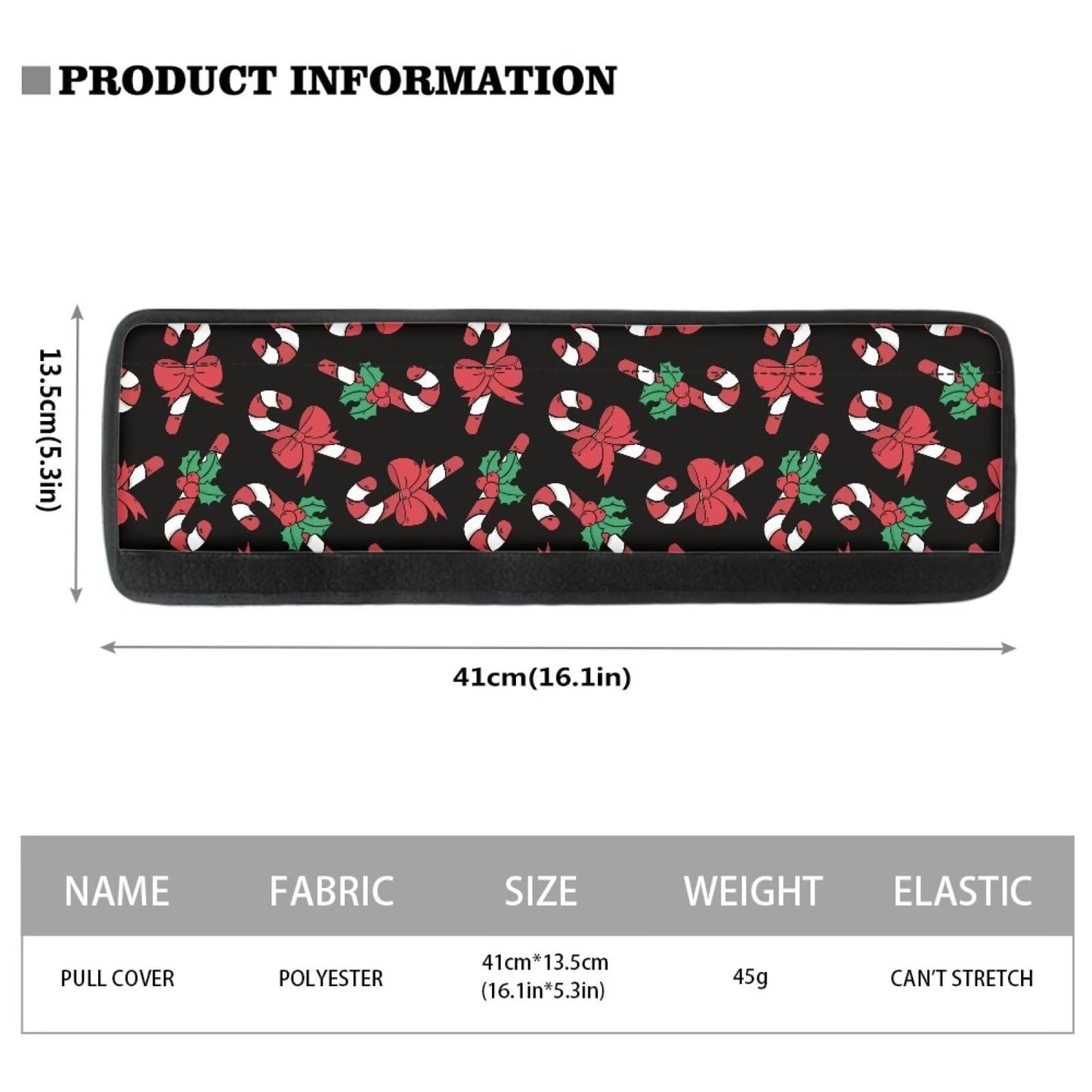 GLENLCWE Christmas Candy Print Refrigerator Door Handle Covers Protectors Kitchen Appliance Handles Kitchen Decor Protectors Anti-Static Stains Resistant,2PCs,Christmas Decorations
