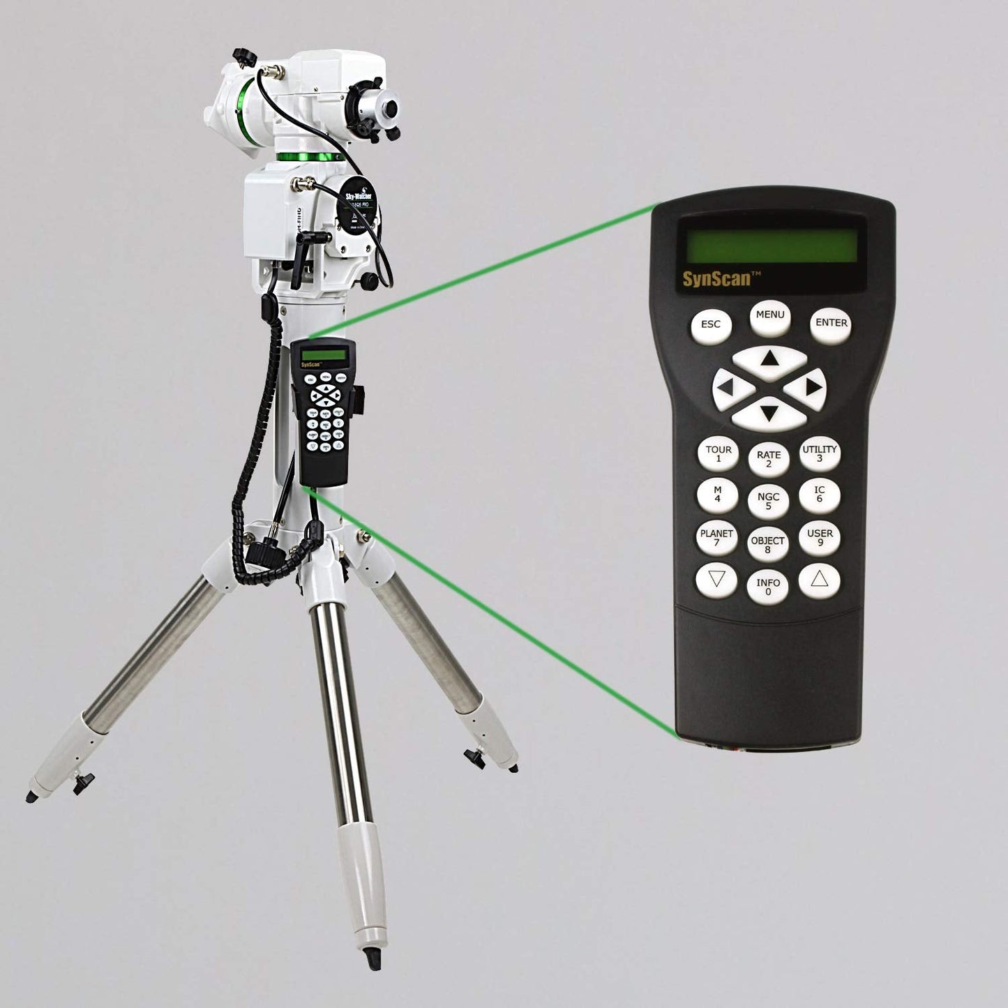 Sky-Watcher AZ-EQ5 – Fully Computerized GoTo German Equatorial, Alt-AZ Telescope Mount, and dual-OTA telescope – Computerized Hand Controller with 42,900+ Object Database