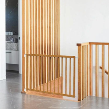 Safetots Chunky Wooden Screw Fit Stair Gate, Natural, 63.5cm - 105.5cm, Wood Baby Gate, Screw Fit Safety Barrier, Stylish Design and Practical Safety Gate, Easy Installation
