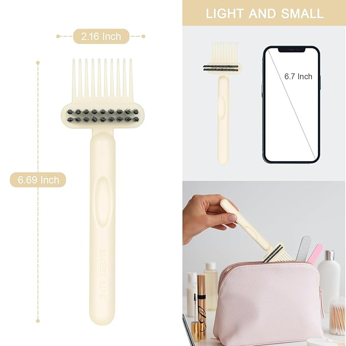 RHOS 2-in-1 Hair Brush Cleaner Tool, Comb Cleaner