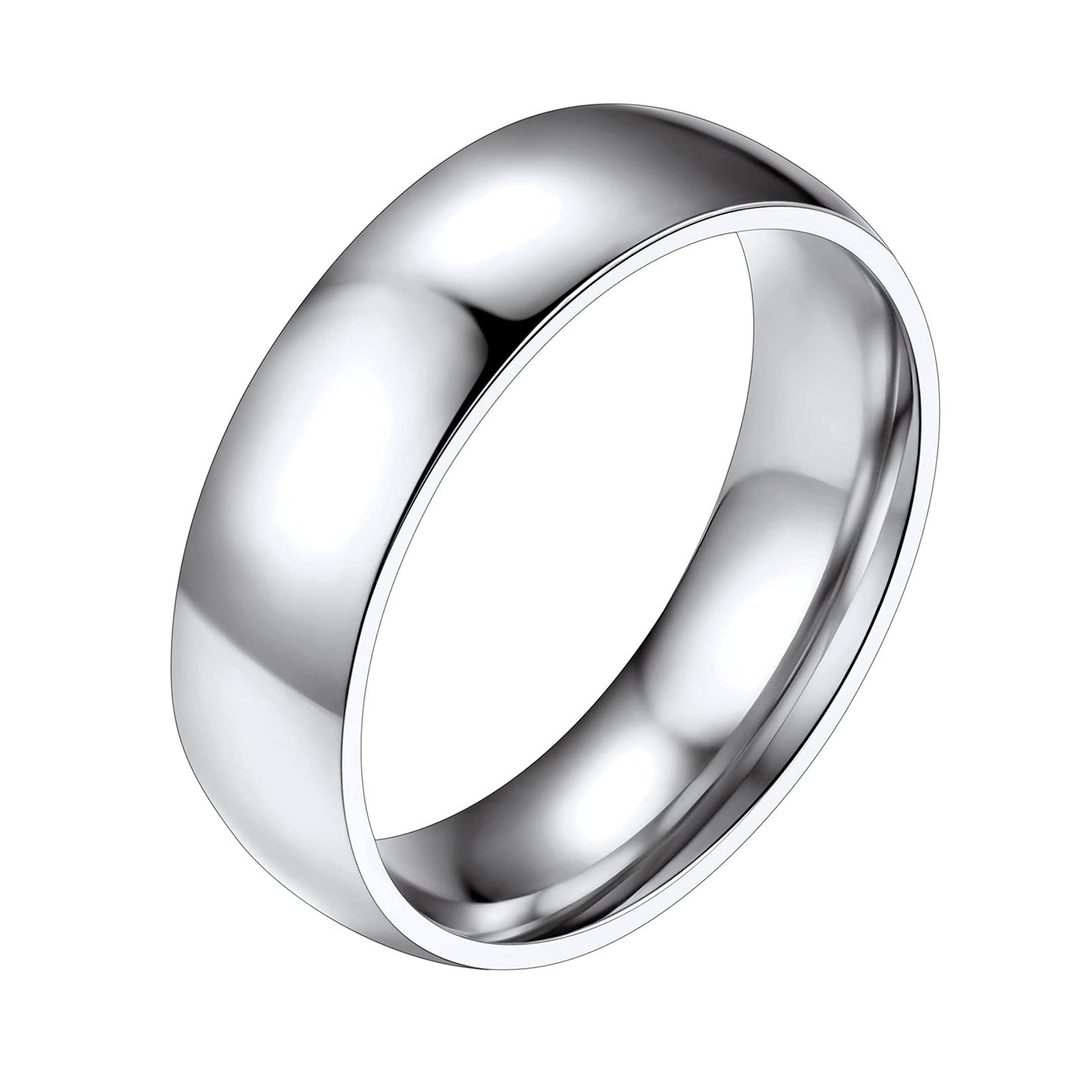PROSTEEL Wedding Bands Mens Ring 6mm Stainless Simple Knuckle Rings