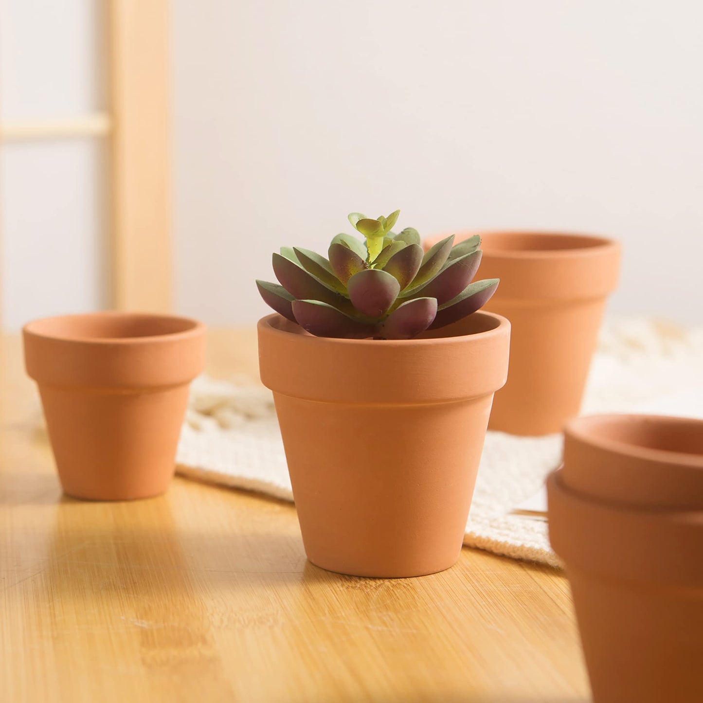 Fcacti 54 Pcs Small Mini Clay Pots 2.1'' Terracotta Pot Clay Ceramic Pottery Planter Cactus Flower Pots Succulent Nursery Pots- Great for Window Boxes, Cactus, Plants, Crafts, Wedding Favors