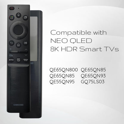 Ceybo Original Solar Voice Remote Control Replacement with YouTube Netflix Shortcut for Samsung Smart TVs, Compatible with Neo QLED 8K, QLED (BN59-01480A)