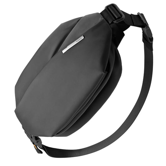 Inateck Sling Bag X, 4L Stylish Crossbody Shoulder Chest Belt Bum Bag with Adjustable Shoulder Strap, Water-Resistant Waist Fanny Pack for Men, Women, Travel, Daily Use, Cycling, Hiking, Black