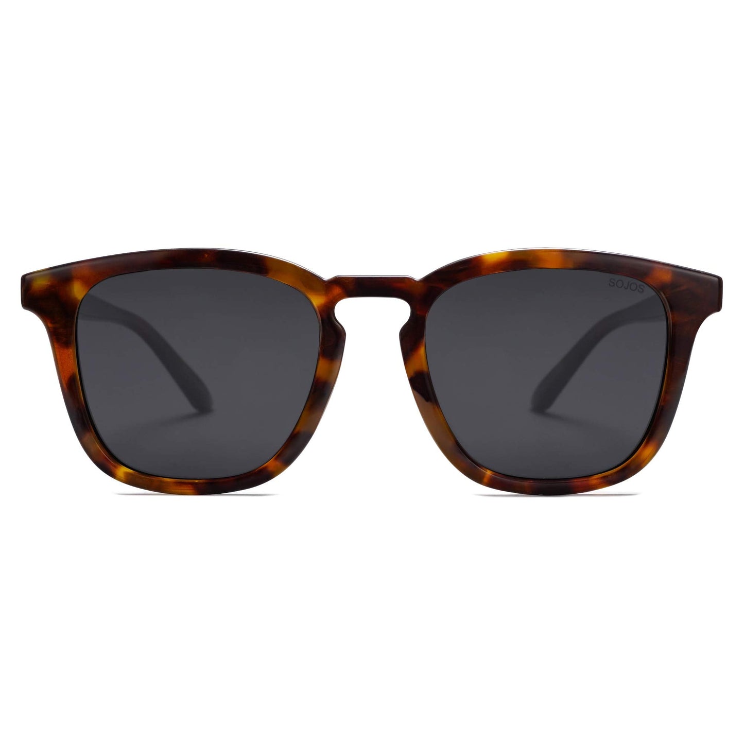 SOJOS Polarized Sunglasses for Women Men Classic Large Vintage Style Shades,Brown Tortoise/Grey