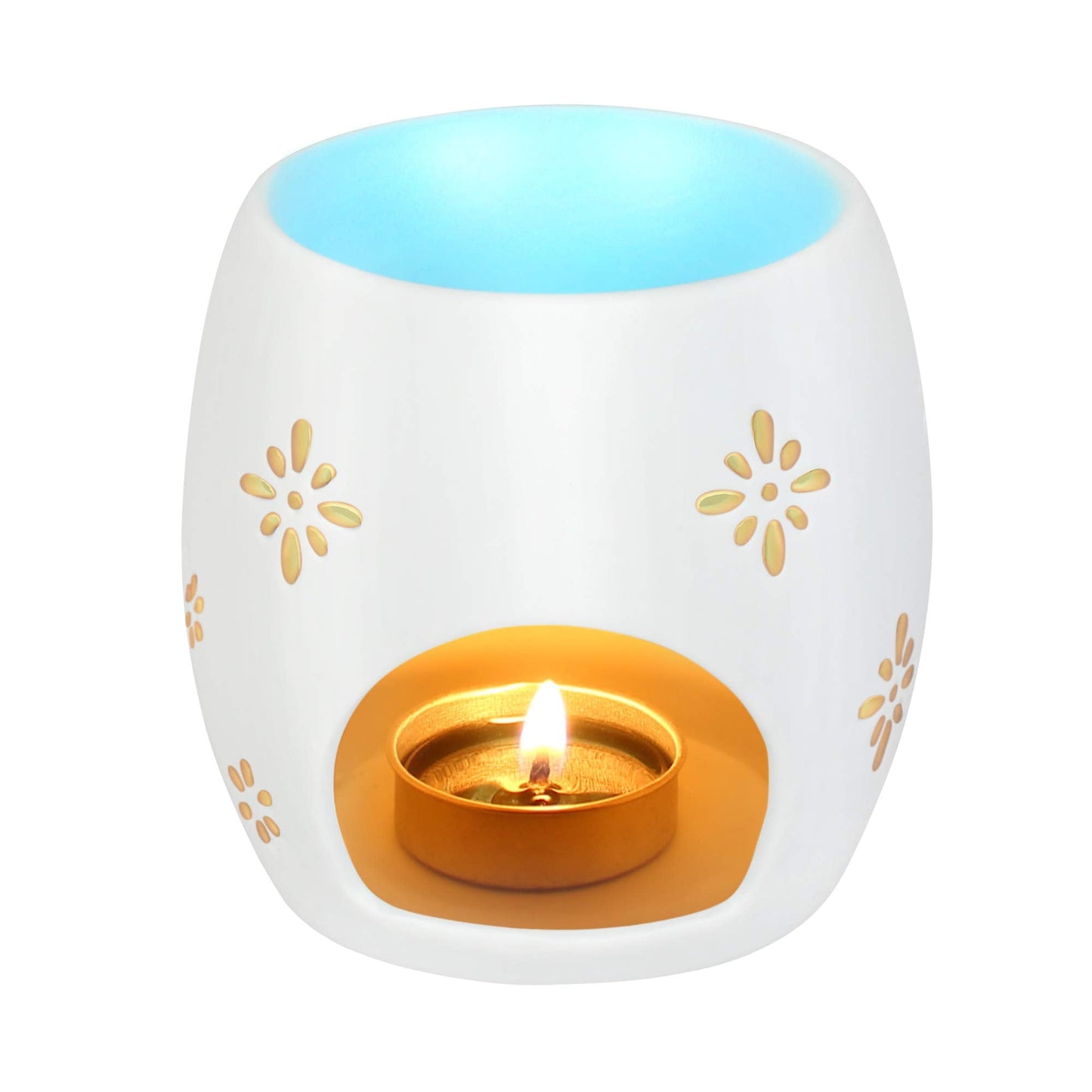 Billion Deals Ceramic Tealight Holder Essential Oil Burner Aromatherapy Wax Candle Tart Burner Warmer Diffuser