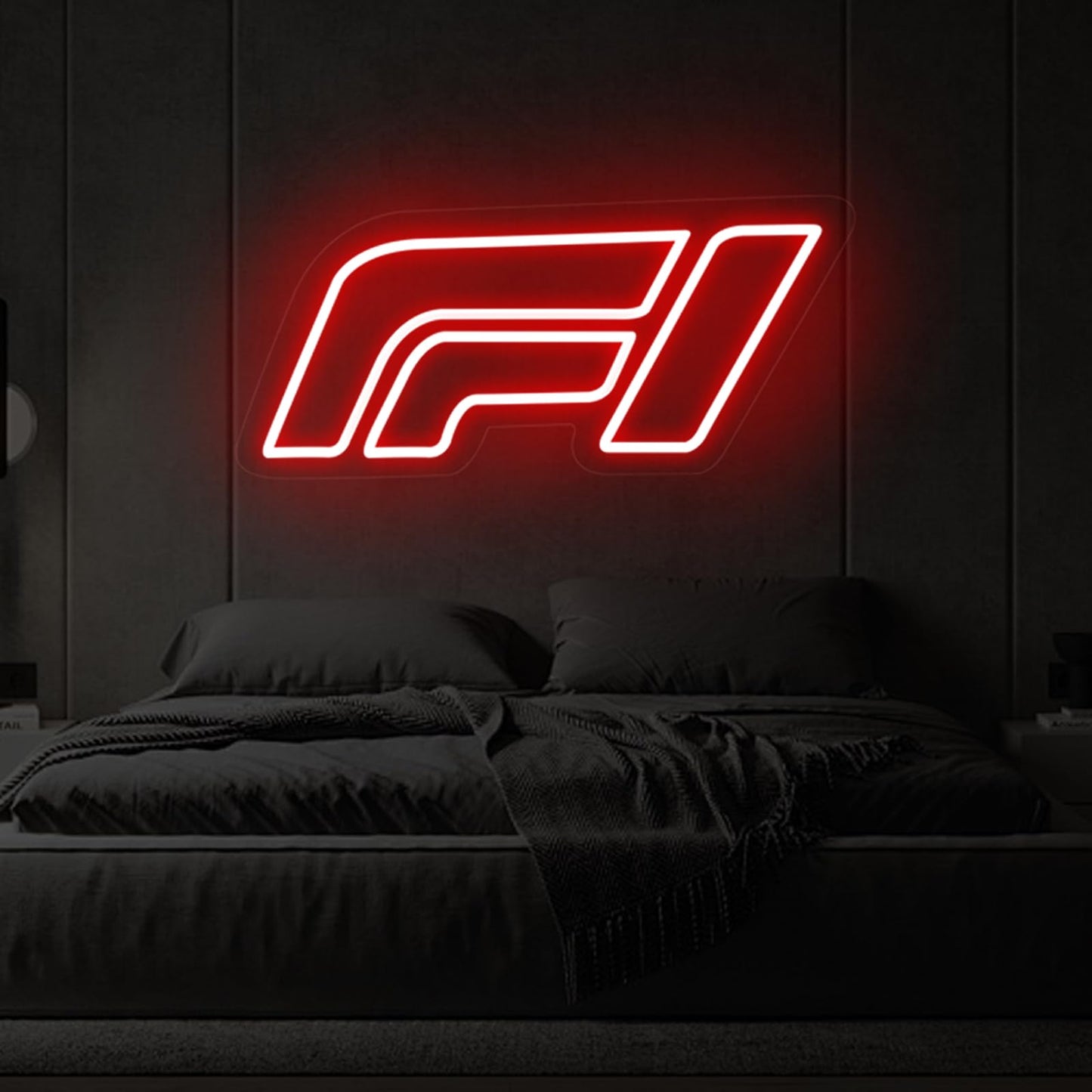 Racing Logo Neon Sign, MotorSport LED Light, Racing Sports Neon Sign, Garage Decor, Sport Car Sign, Racing art Decoration, 15.7"x7.1"