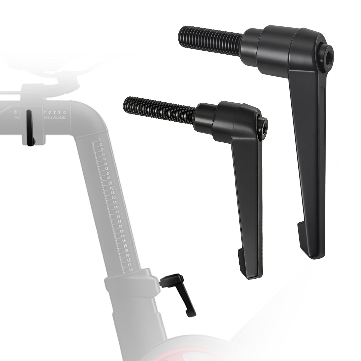 TCVG 2Pack Metal L-Handle Adjustment Lever Set Compatible with Peloton Bike and Bike+ Seat Slide and Handlebar Height Adjustment