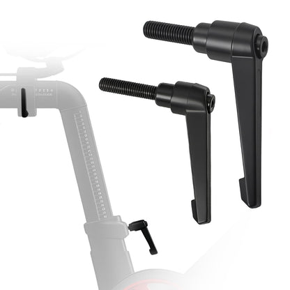 TCVG 2Pack Metal L-Handle Adjustment Lever Set Compatible with Peloton Bike and Bike+ Seat Slide and Handlebar Height Adjustment