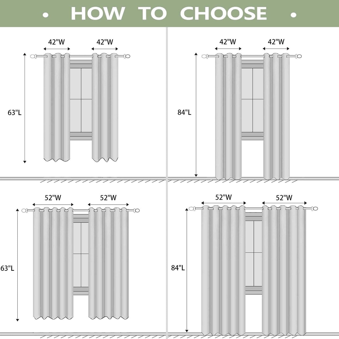 LUVIVIHOME Rustic Cabin Blackout Curtains, Deer Moose Black Bear Curtains for Bedroom, Forest Animal Wildlife Mallard Duck Country Farmhouse Hunting Room Decor Window Curtains 2 Panel Sets, 42x84 Inch