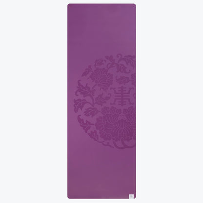Gaiam Dry-Grip Yoga Mat - 5mm Thick Non-Slip Exercise & Fitness Mat for Standard or Hot Yoga, Pilates and Floor Workouts - Cushioned Support, Non-Slip Coat - 68 x 24 Inches