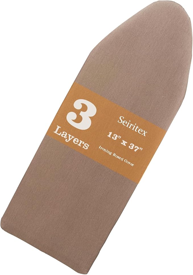 Seiritex Small Ironing Board Cover 13 x 37 inch, Fits Over The Door Ironing
