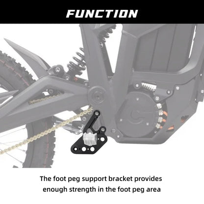 CHANGCHENG Motorcycle Foot Pedal Brackets Talaria Six Positions Rest Bracket Brace Support Adjustable for Talaria Sting MX3 MX4 Electric Dirt Bike Black