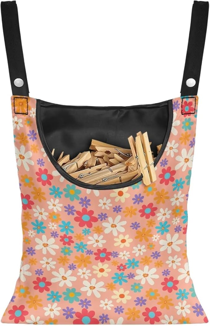 Clothespin Bag, Large Clothes Pin Hanging Bag, Pin Bag