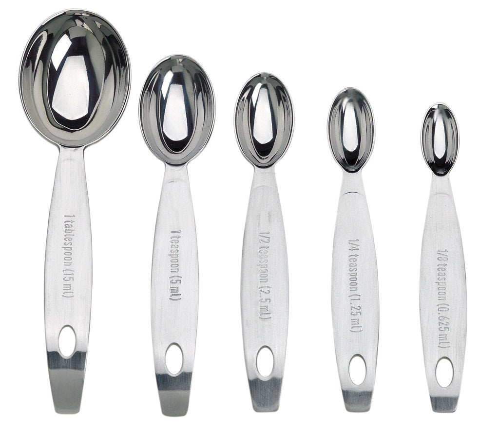 Cuisipro Stainless Steel Measuring Spoon Set Silver, Standard
