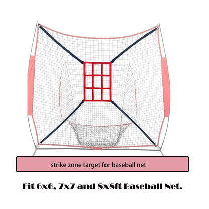 Adjustable Strike Zone Target for Baseball and Softball Net,9 Hole Throwing Pitching Hitting Batting Catching Practice Target, Pitcher Accuracy Training Aids