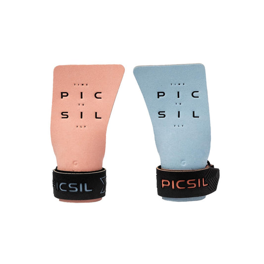 PICSIL Condor Grips, No Hole Leather Hand Grips, Increased Protection and Comfort, Hand grips for Gymnastic, Cross Training, Pull ups, Weightlifting, Prevents Blisters and Tears, (G+, Coral)