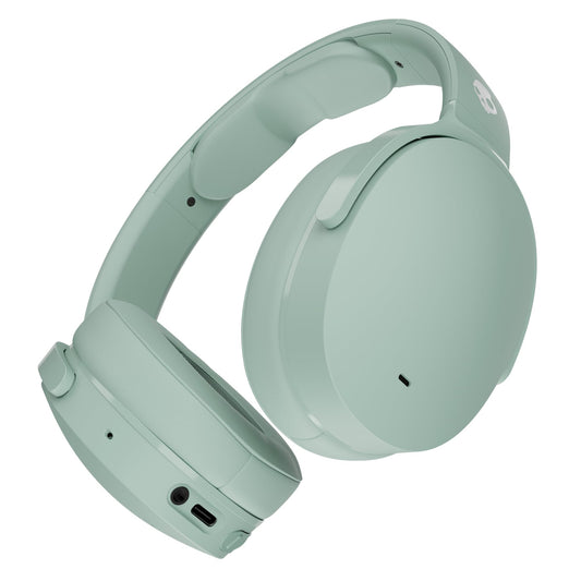 Skullcandy Hesh ANC Wireless Over-Ear Bluetooth Headphones, Active Noise Cancelling, Up to 22 Hrs Battery, Foldable Lightweight Design, Microphone for iPhone Android - Preppy Sage