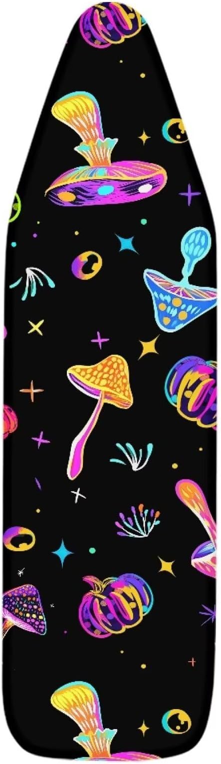 Colorful Mushroom Pumpkin Iron Board Cover, Ironing Board Protector