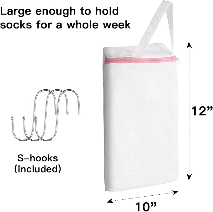 3-PACK Hanging Mesh Laundry Bags