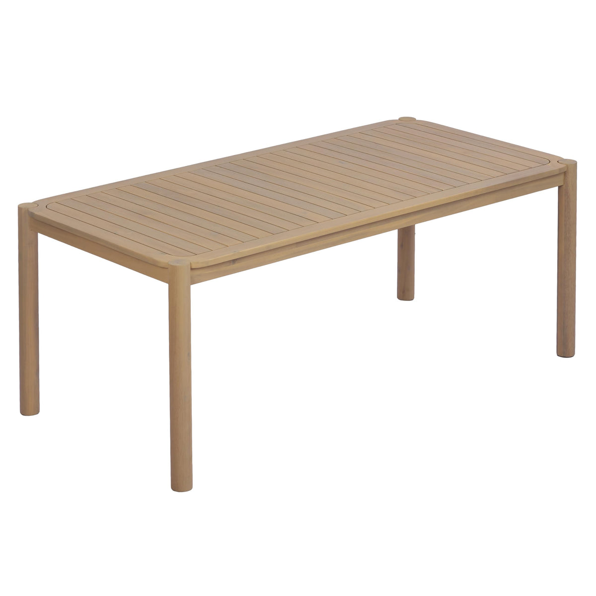 Christopher Knight Home Levi Acacia Wood Dining Table Set for 6, Solid Wood Outdoor Dining Set for 6, 7 Piece Patio Dining Table and Chair Set with Wicker Seat & Back, Light Brown + Light Teak