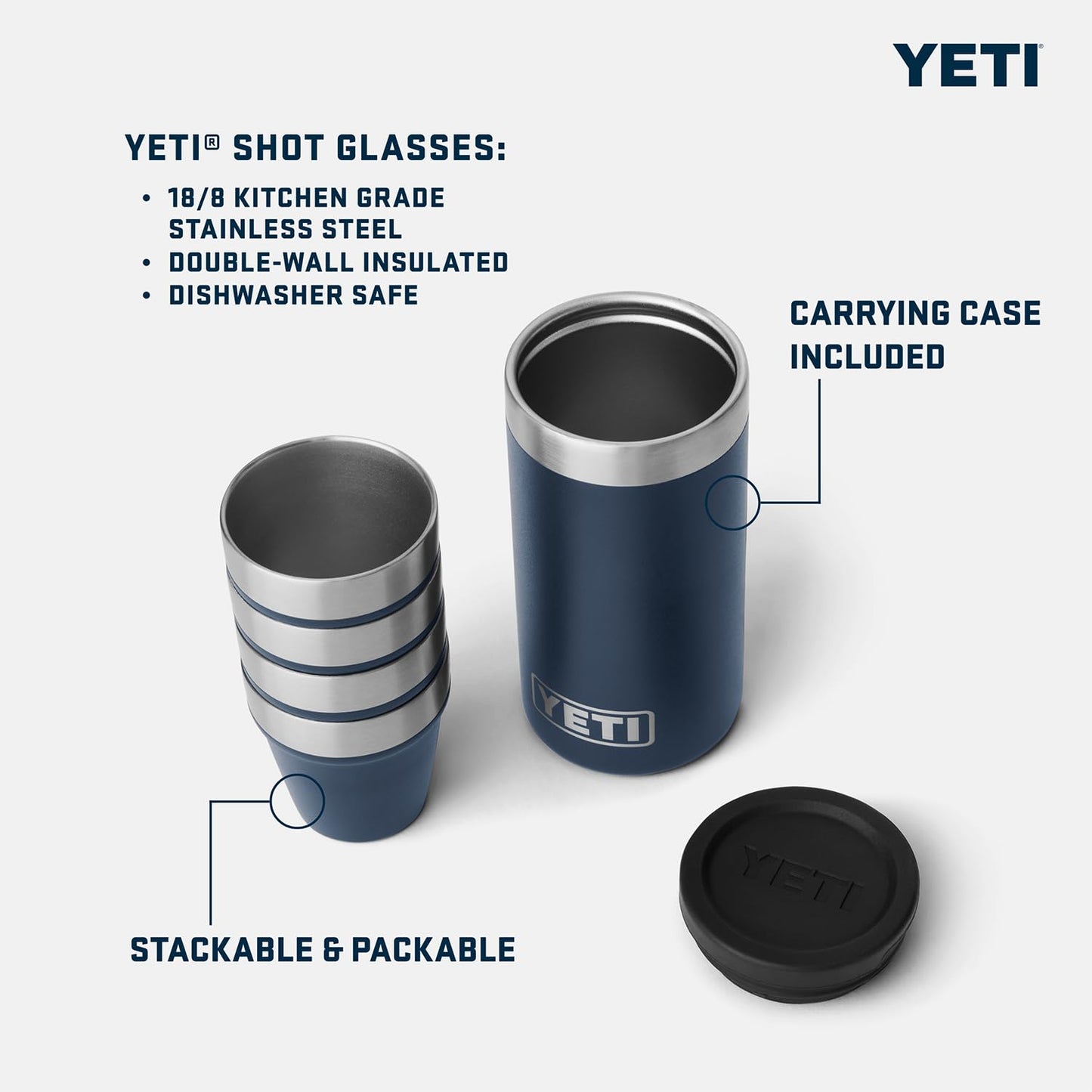 YETI 7 oz Flask with Color Matching Set of Shot Glasses, Tropical Pink