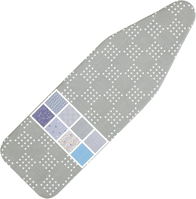 Ironing Board Cover and Pad Standard Size 15 x 54, 3 Pairs of Hook and Loop