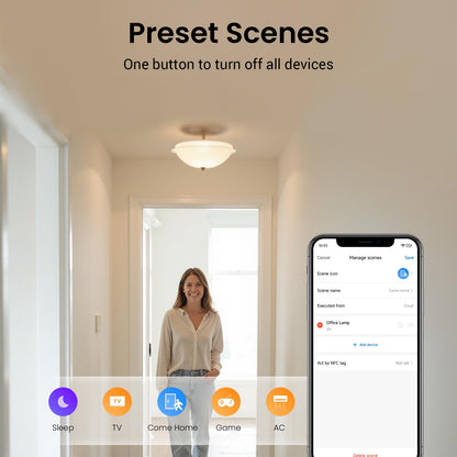 Broadlink RM5plus Universal Infrared Remote, Voice Control with Alexa & Google Assistant, Wi-Fi Smart Home Remote for TV, AC, Fans, All-in-One Smart Hub with Scene & Timer, 2.4GHz Wi-Fi Only