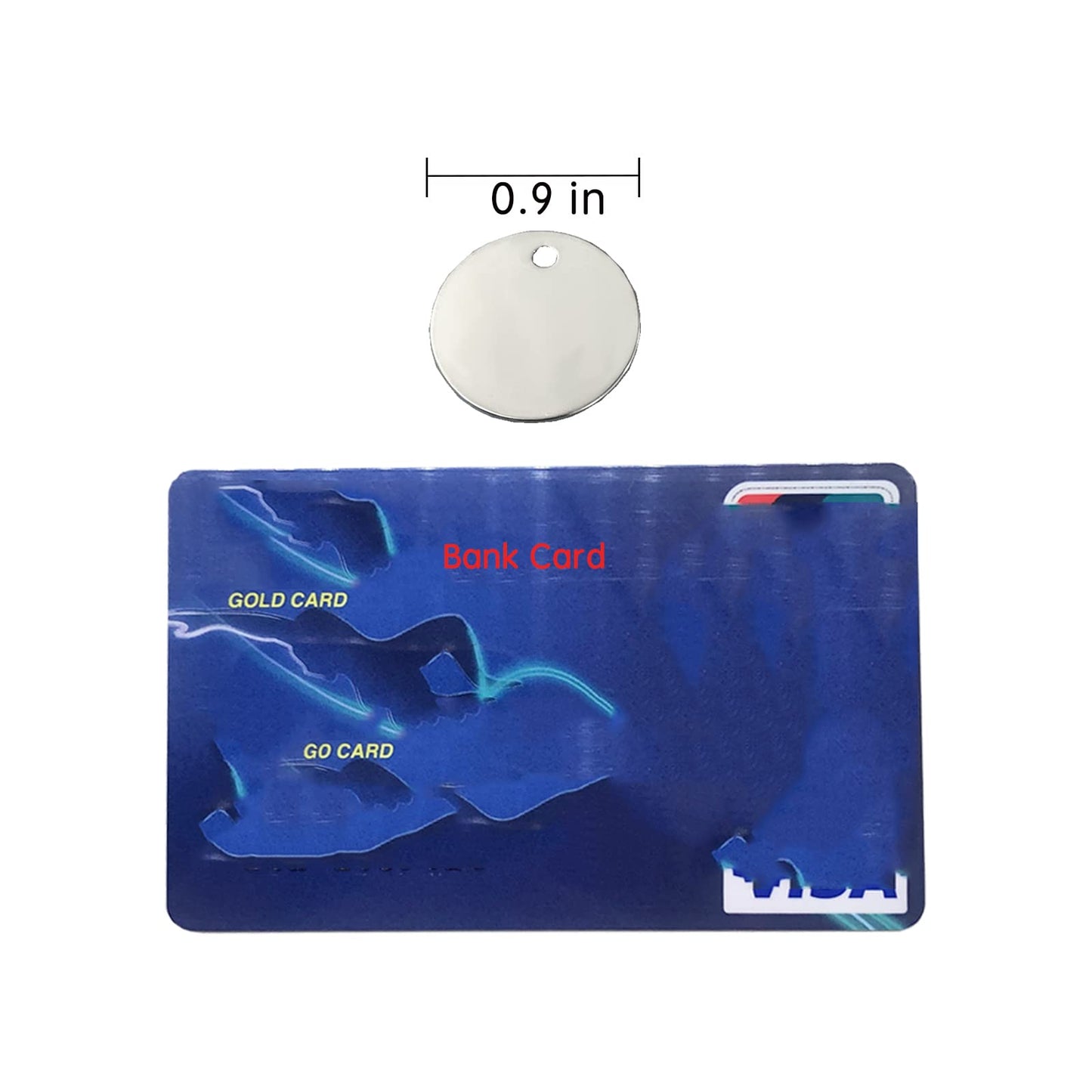 Stainless Steel Numbered Tags, Round Metal Key Tags ID Tags with Rings (1-30)