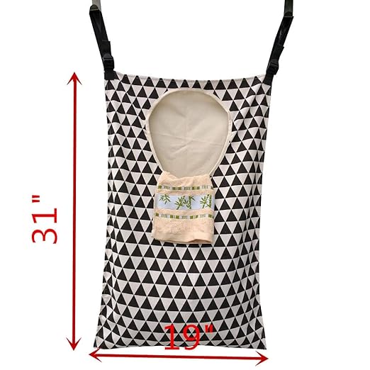Adjustable Space Saving Door Hanging Laundry Hamper Bag