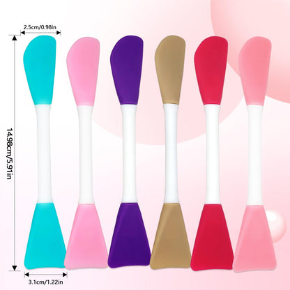 5PCS Silicone Scrubber Set, Lip & Face Cleansing Brush and 2PCS Exfoliating Face Brush for Men & Women