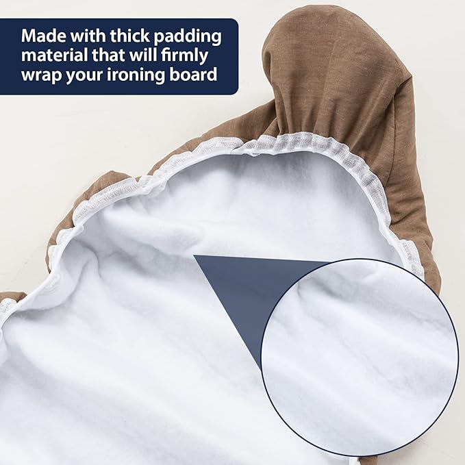 Seiritex Small Ironing Board Cover 13 x 37 inch, Fits Over The Door Ironing